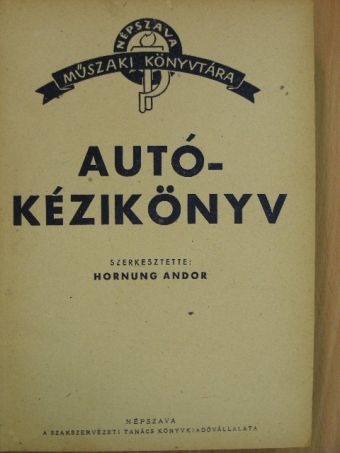Autó-kézikönyv [antikvár]