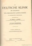 Leyden, Dr. Ernst v., Klemperer, Dr. Felix - Die Deutsche Klinik VI. Band, 2. Abtheilung [antikvár]
