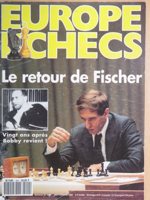 Europe Échecs Septembre 1992 [antikvár]
