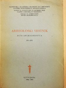 Alföldy Géza - Arheoloski Vestnik XV-XVI [antikvár]