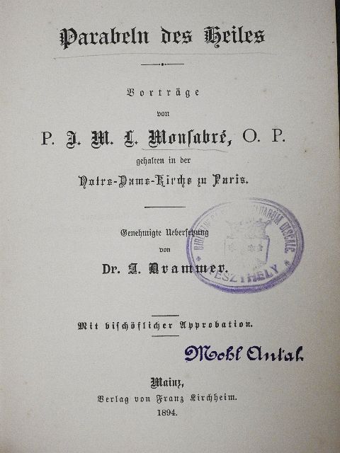 Dr. Theodor Dreher - Parabeln des Heiles/Katholische Elementarkatechesen (gótbetűs) [antikvár]