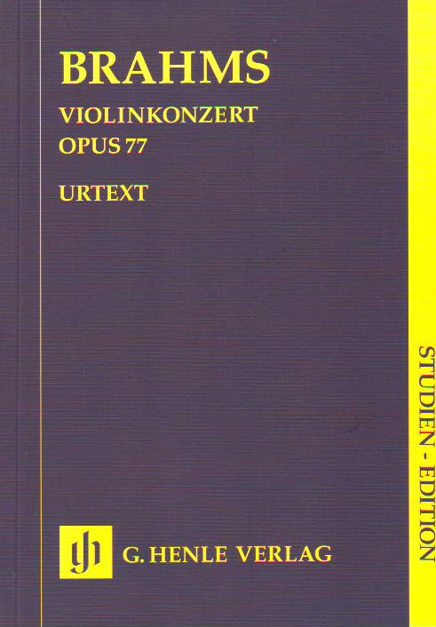 BRAHMS... - VIOLINKONZERT OP.77 STUDIENPARTITUR URTEXT (ROESNER / STRUCK)