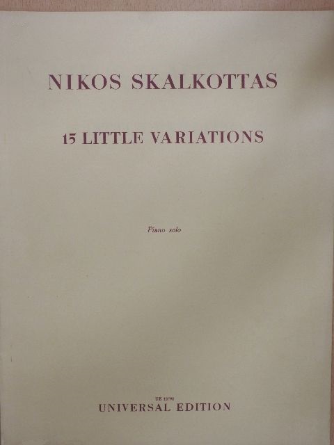 Nikos Skalkottas - 15 Little Variations [antikvár]