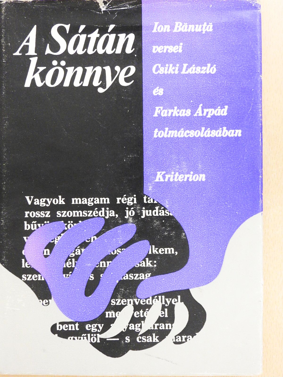 Ion Banuta - A Sátán könnye (dedikált példány) [antikvár]