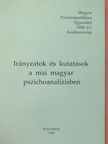 Alpár Zsuzsa - Irányzatok és kutatások a mai magyar pszichoanalízisben [antikvár]