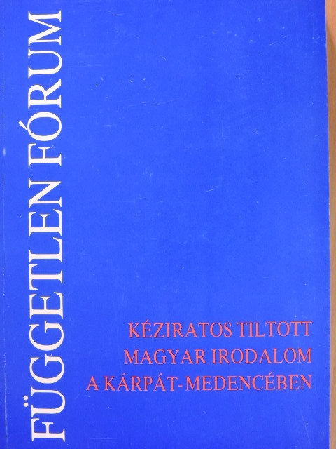 Balajthy Anna - Független fórum [antikvár]