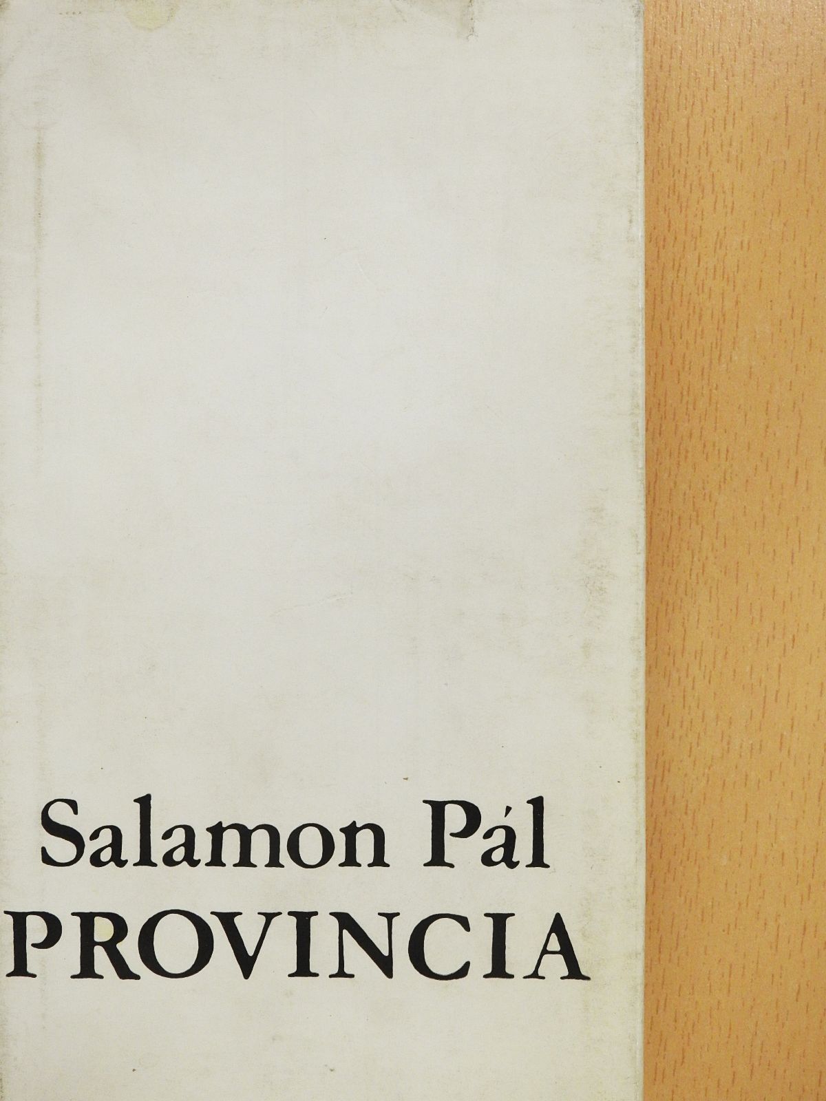 Salamon Pál - Provincia (dedikált példány) [antikvár]