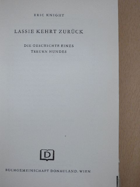 Eric Knight - Lassie kehrt zurück [antikvár]