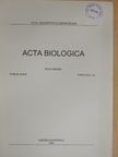 Bende S. - Acta Biologica Tomus XXXIX. Fasciculi 1-4. [antikvár]