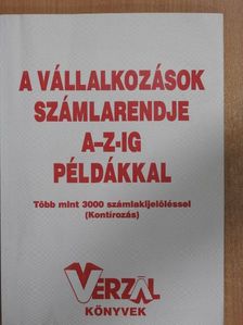 Dr. Sabján Julianna - A vállalkozások számlarendje A-Z-ig példákkal [antikvár]