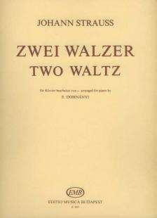 STRAUSS,JOHANN - ZWEI WALZER FÜR KLAVIER (SCHATZ-WALZER,DU UND DU) DOHNÁNYI ERNŐ,ENGEDMÉNYES