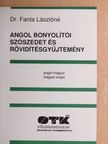Dr. Fanta Lászlóné - Angol bonyolítói szószedet és rövidítésgyűjtemény [antikvár]