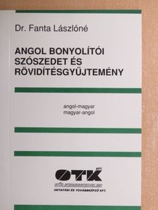 Dr. Fanta Lászlóné - Angol bonyolítói szószedet és rövidítésgyűjtemény [antikvár]