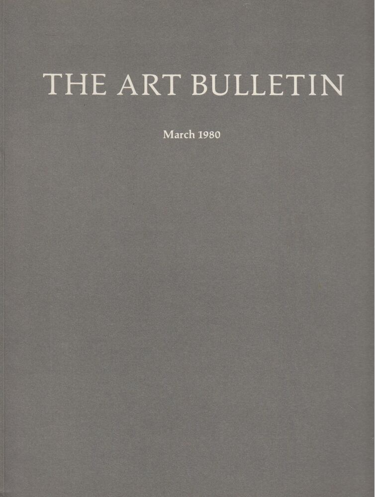 Kathleen Weil-Garris - The Art Bulletin March 1980 [antikvár]