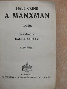 Hall Caine - A manxman I-II. [antikvár]