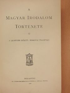 Alexander Bernát - A magyar irodalom története I. (rossz állapotú) [antikvár]