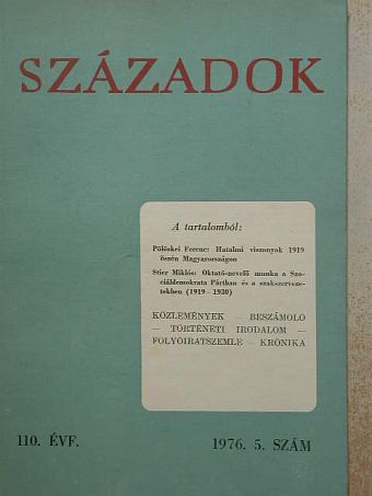 A. A. Sevjakov - Századok 1976/5. [antikvár]