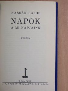 Kassák Lajos - Napok [antikvár]