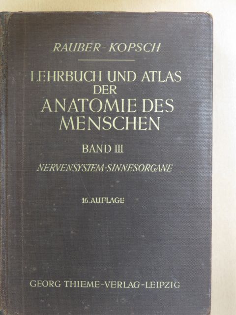 Dr. Fr. Kopsch - Lehrbuch und Atlas der Anatomie des Menschen III. [antikvár]
