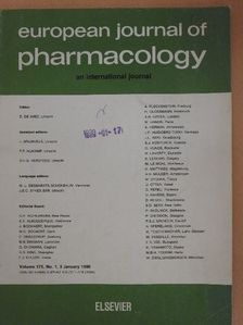 F. Javier Ayesta - European Journal of Pharmacology - Volume 175, 1990 [antikvár]