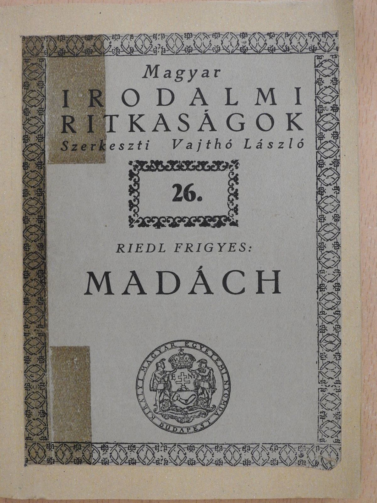 Dr. Feltóthy Anna - Madách (dedikált példány) [antikvár]