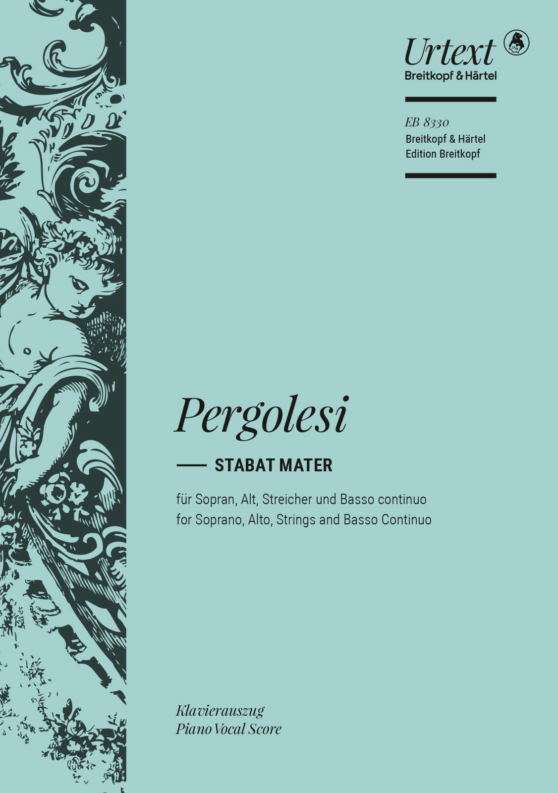 PERGOLESI - STABAT MATER FÜR SOPRAN, ALT, STREICHER UND BASSO CONTINUO KLAVIERAUSZUG URTEXT (MICHAEL OBST)