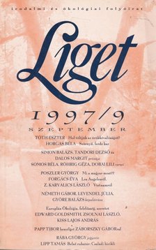 Levendel Júlia, Horgas Béla - Liget 1997/9. szám [antikvár]