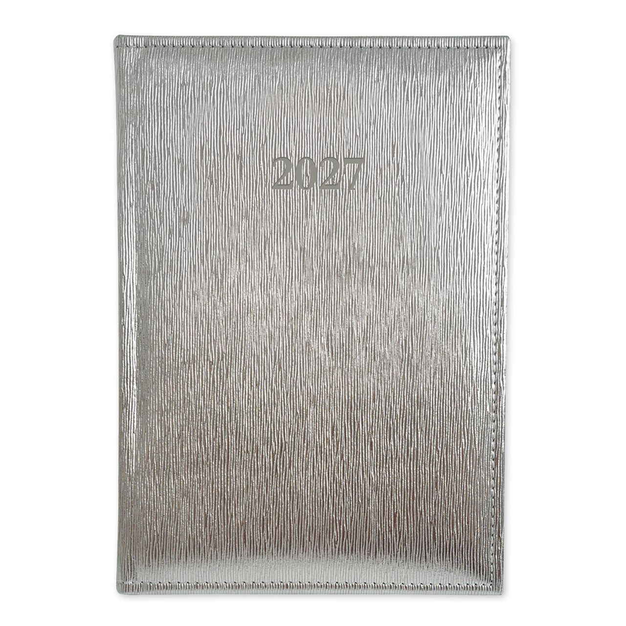 P4114 - 1238 - Határidőnapló Period Lamé A/5 napi körbev. Lamé ezüst 2027