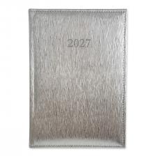 P4114 - 1238 - Határidőnapló Period Lamé A/5 napi körbev. Lamé ezüst 2027