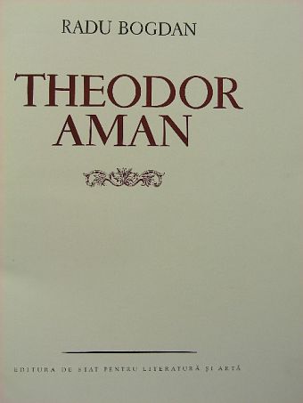 Radu Bogdan - Theodor Aman [antikvár]