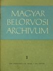 Barta Lajos - Magyar Belorvosi Archivum 1972. január [antikvár]