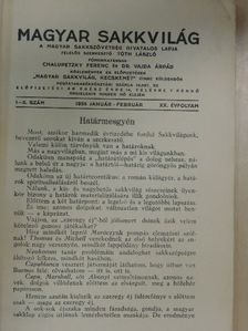 Magyar Sakkvilág 1935. január-február [antikvár]