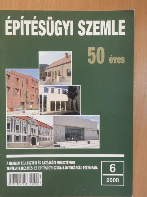 Dési Albert - Építésügyi Szemle 2008/6. [antikvár]