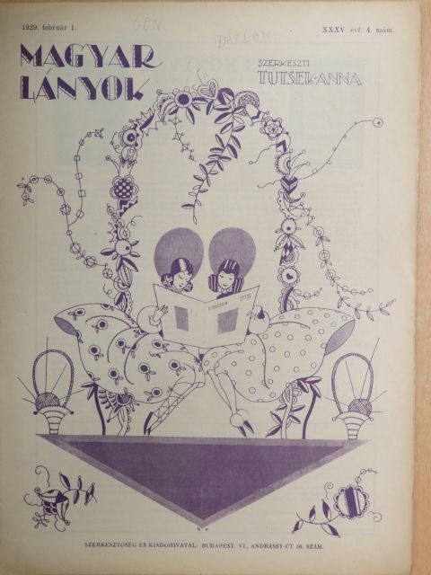 Dánielné Lengyel Laura - Magyar Lányok 1929. február 1. [antikvár]