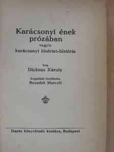 Dickens Károly - Karácsonyi ének prózában [antikvár]