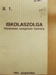 Iskolaszolga 1991. szeptember-1992. június [antikvár]