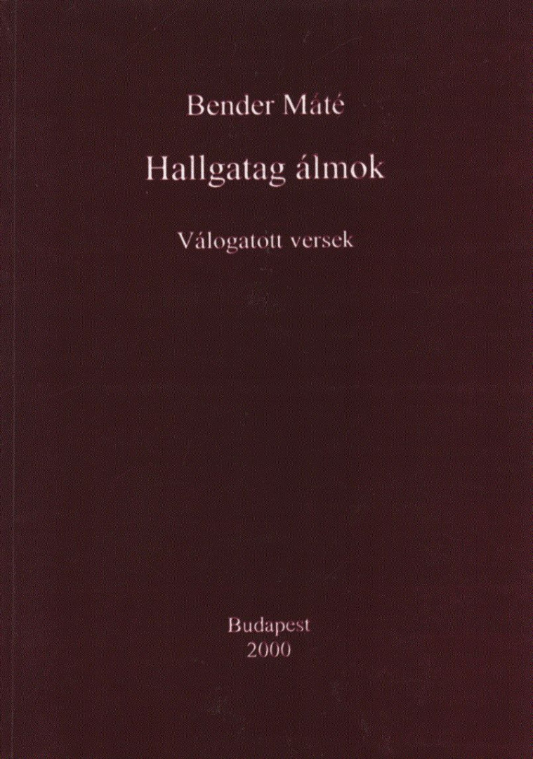 Bender Máté - Hallgatag álmok [antikvár]