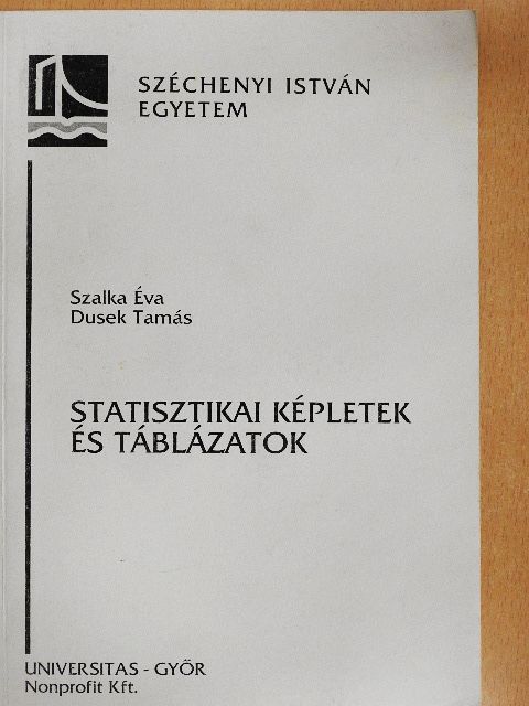 Statisztikai képletek és táblázatok [antikvár]