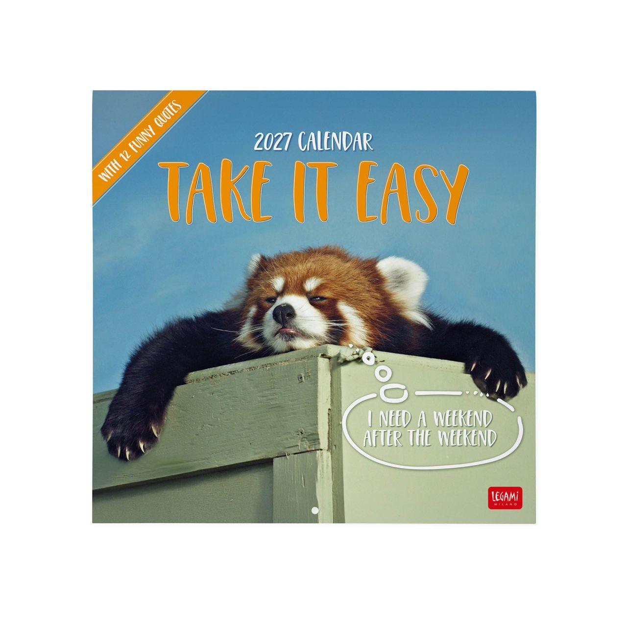 CAL270010 - Legami falinaptár (30x29 cm) Take It Easy 2027 LÍRA