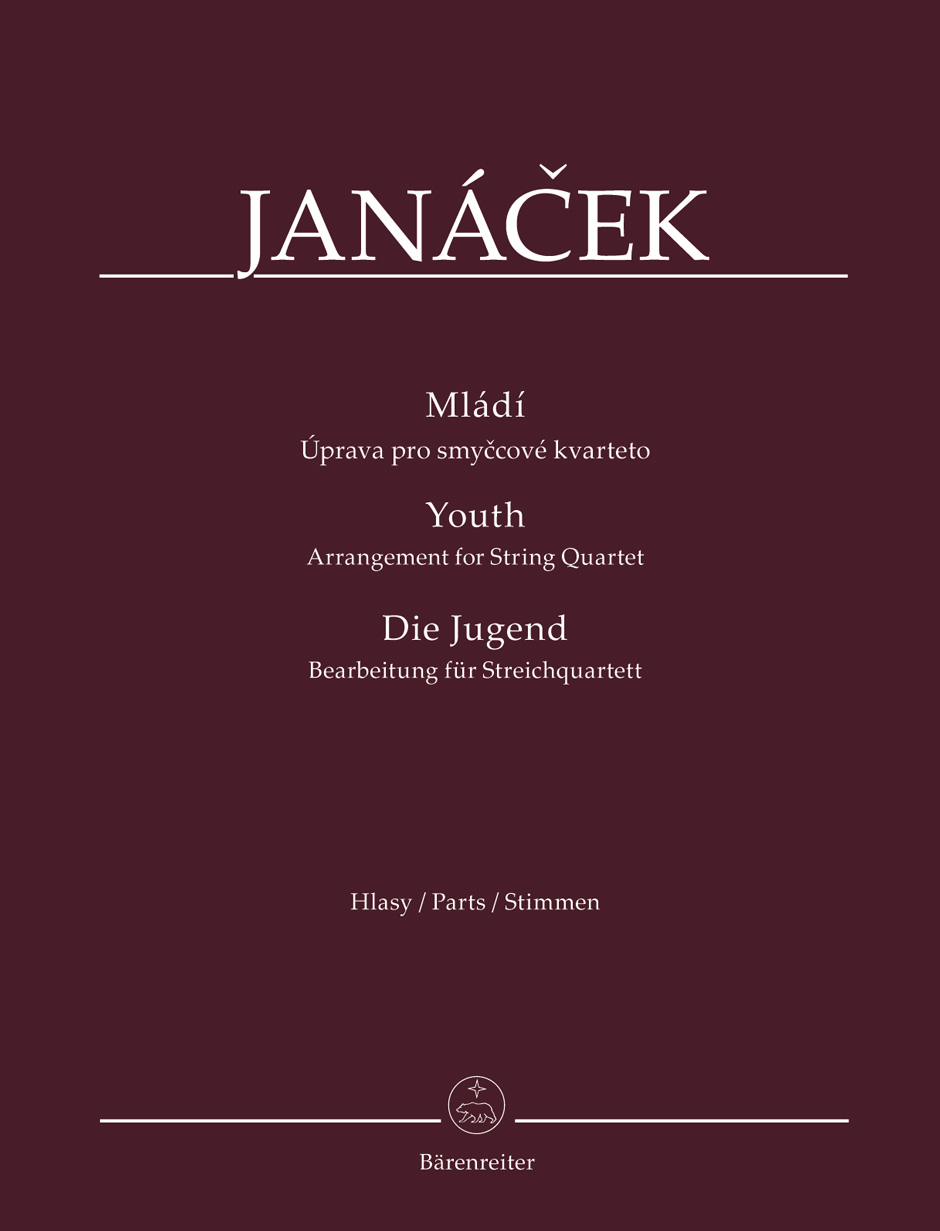 JANÁCEK - DIE JUGEND. BEARBEITUNG FÜR STREICHQUARTETT. STIMMEN