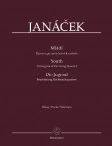 JANÁCEK - DIE JUGEND. BEARBEITUNG FÜR STREICHQUARTETT. STIMMEN