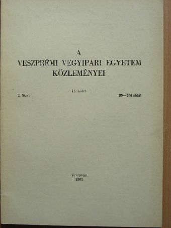 Babos Barnabás - A Veszprémi Vegyipari Egyetem közleményei 11. kötet 2. füzet [antikvár]