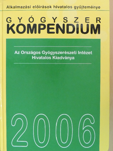 Gyógyszer kompendium 2006. - CD-vel [antikvár]