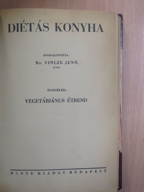 Dr. Vincze Jenő - Diétás konyha [antikvár]