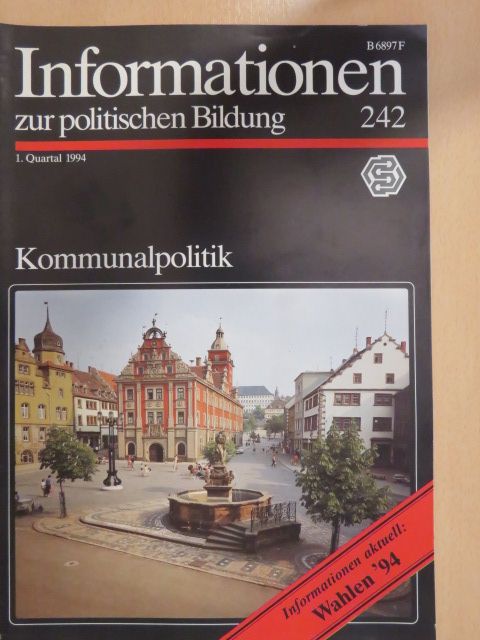 Hans-Georg Wehling - Informationen zur politischen Bildung 242 [antikvár]