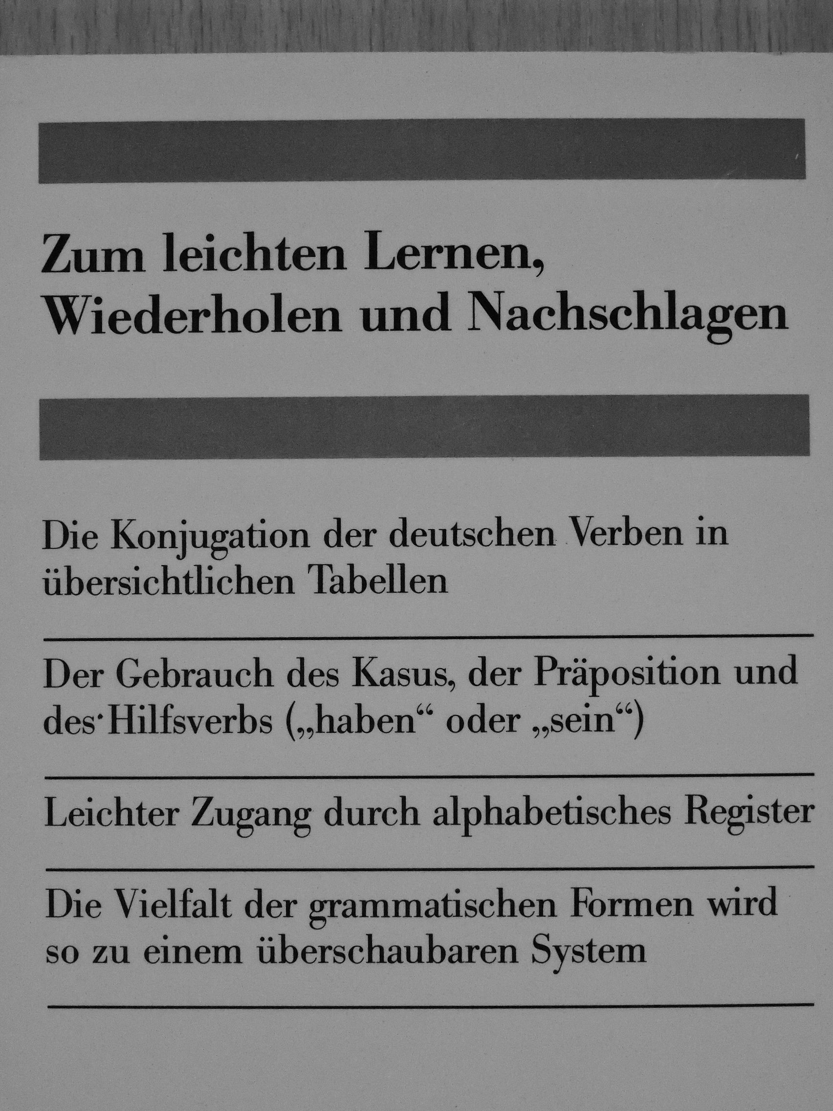 Langenscheidts Verb-Tabellen Deutsch [antikvár]