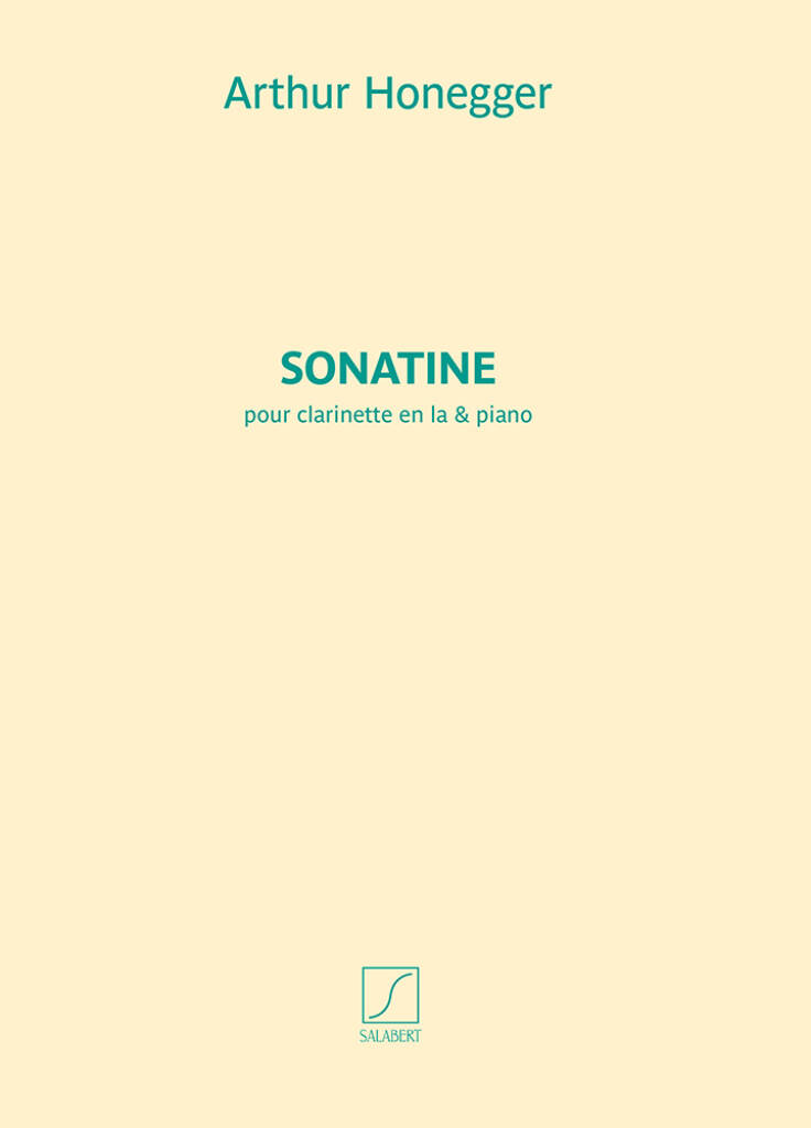 HONEGGER - SONATINE H42 POUR CLARINETTE IN LA & PIANO