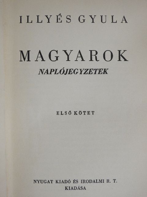 Illyés Gyula - Magyarok I-II. [antikvár]