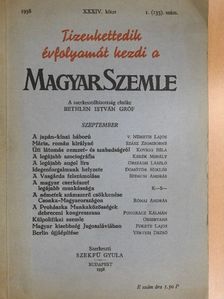 Bedecsi András - Magyar Szemle 1938. szeptember [antikvár]