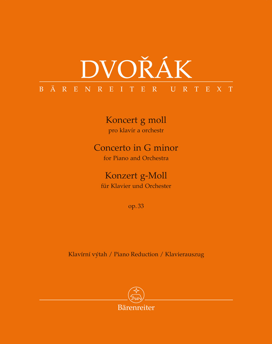 DVORAK - KONZERT g-MOLL FÜR KLAVIER UND ORCHESTER OP.33. KLAVIERAUSZUG
